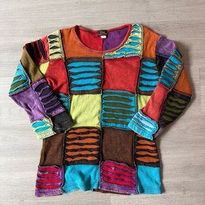 vintage patchwork shirt